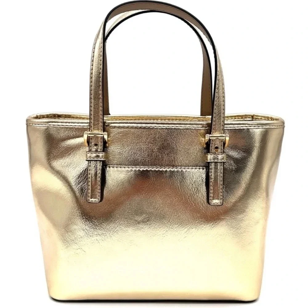 Michael Kors Jet Set Travel XS TZ Tote Bag Gold (NWT)